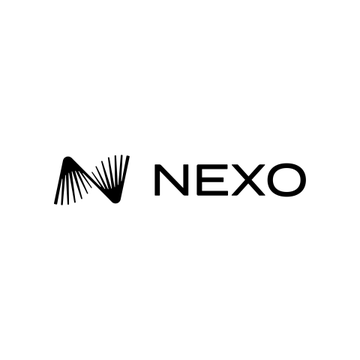 The image shows the NEXO logo, featuring a stylized wave-like graphic beside the brand name "NEXO" in bold black text. It relates to the post by visually branding Nexo, the cryptocurrency platform that announced achieving MiCA compliance across the EEA through partnerships with Tangany and DLT Finance.