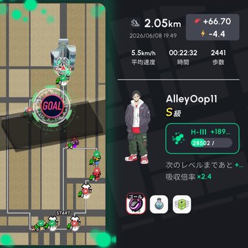 The image shows a map of a city with a man standing at the top, wearing a jacket and pants. The map displays various landmarks such as buildings and roads, indicating that this is an urban setting. The post also includes text about a game called "AlleyOop" which involves drawing paths on the map to reach goals. The post mentions that there are two drawings of the man in the image, one at the top left corner and another at the bottom right corner.
