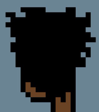 The image features a black and white portrait of an individual with their face completely obscured by a mesh pattern, giving them a "pixified" appearance. The person's head is positioned at the bottom left corner of the frame, while their body extends upwards towards the top right corner. The background color appears to be blue, providing a contrast to the black and white portrait. The image also contains text that reads: "GM Throwback Thursday Looking back at CryptoPunks projects like @NFTrevolution which one of the first derivative project add to my collection over 1888 days ago #derivative #CryptoPunks #Pixel #Art #ThrowBacks".