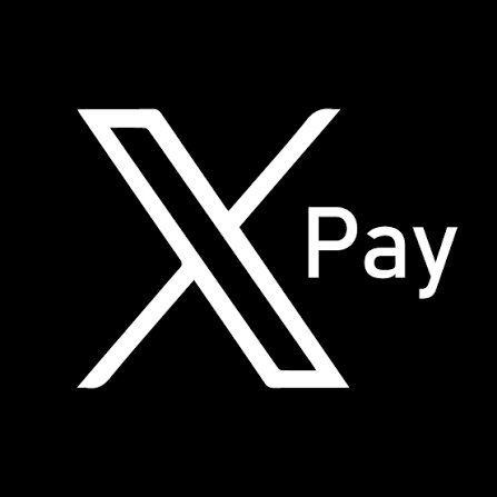 A simple logo featuring a white stylized 'X' next to the word 'Pay' on a black background.