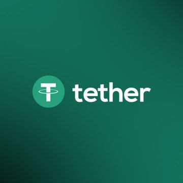 The image displays the Tether logo with its signature "T" symbol in a green circle alongside the word "tether" in white text on a dark green background. As a major issuer of gold-backed tokenized assets (such as XAU₮), Tether represents the growing role of stablecoin platforms in accelerating gold's integration into the digital financial ecosystem through tokenization.