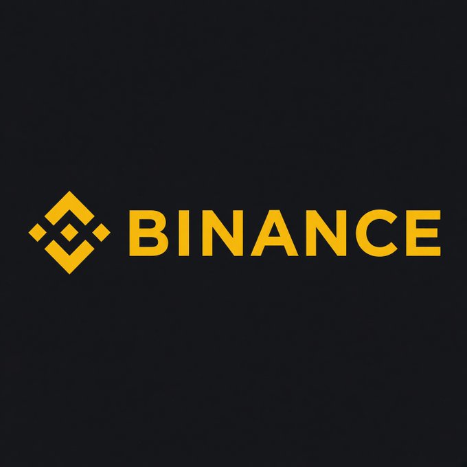 The image shows the Binance logo, featuring its distinctive yellow diamond-shaped icon alongside the "BINANCE" wordmark in bold yellow text on a black background. The logo represents the cryptocurrency exchange mentioned in the post, which is discontinuing its mining pool services.