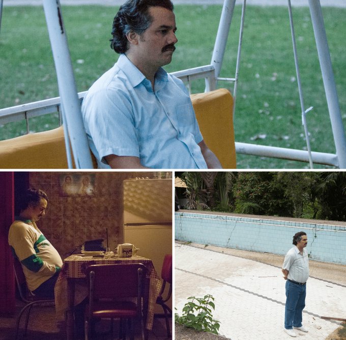 The collage shows three images of a man appearing somber and dejected in various settings—a swing, sitting alone at a table, and standing by an empty pool—evoking the feeling of missed opportunities, which mirrors the post's warning about missing Bitcoin's best up-days and suffering through the down years.