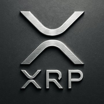 The image features a logo for Ripple, a cryptocurrency exchange platform. The logo consists of two X's connected by an R, with "XRP" written below them. The text also includes some additional information about Ripple, such as its license from the United Arab Emirates and its presence in Dubai's financial center.