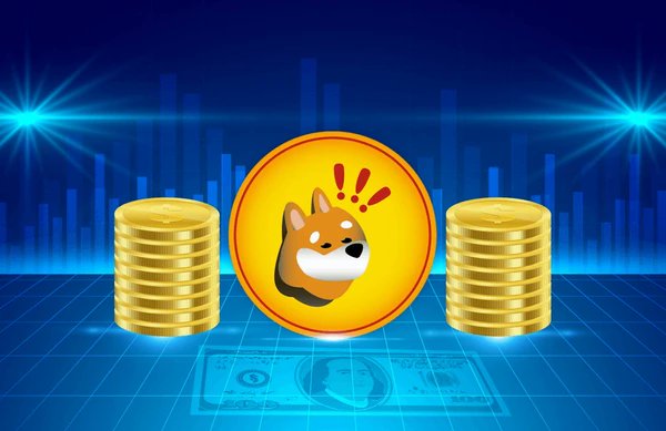 The image features a cartoon dog character facing upwards, surrounded by stacks of $BONK chips or gold coins arranged below it on a blue background with white dots resembling the ocean waves. There's a neon light-like effect surrounding this setting, possibly indicating that they are located near some sort of financial institution like an investment firm. The text "Keep stacking your !" and "$BONK" is written in the image to emphasize the message about accumulating money or increasing wealth through investments.
