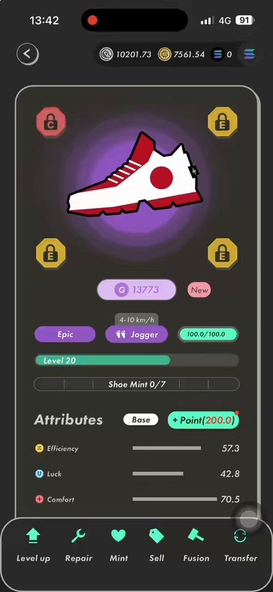 しますので, there's a picture of a shoe with red and white colors that has a number "1776" written on it. The post also mentions that this shoe can be used as an item for a game called "Snow May 7".
