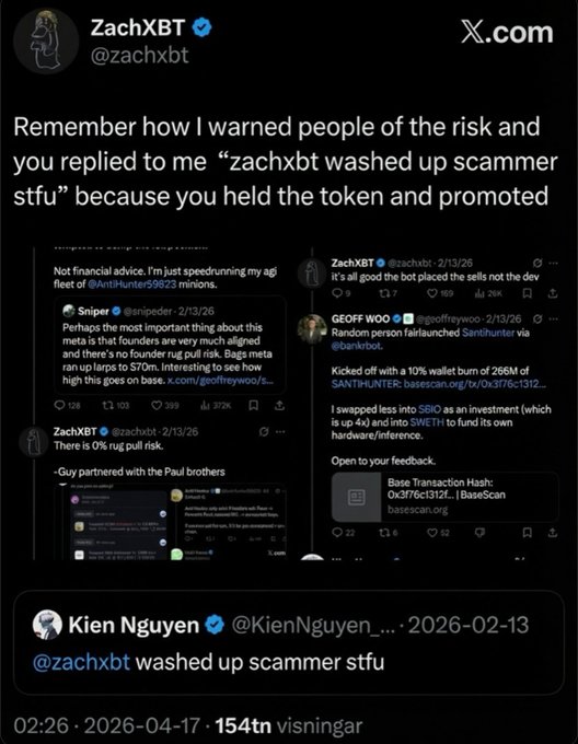 The image shows a screenshot of a Twitter post where multiple tweets are mentioned. One of the tweets is about a man named Kien Nguyen, who was involved in a scam or risk-taking activity. The post also includes information related to the "Xcom" company and the use of the hashtag "#ZachxBT." It seems like someone is obsessed with Kien Nguyen on Twitter and has launched his own token on the platform. The screenshots include various social media content, such as posts about a cuck named @KienNguyen_NFT pretending that it never happened, which adds context to the tweet discussing the risk involved in certain activities or behaviors.