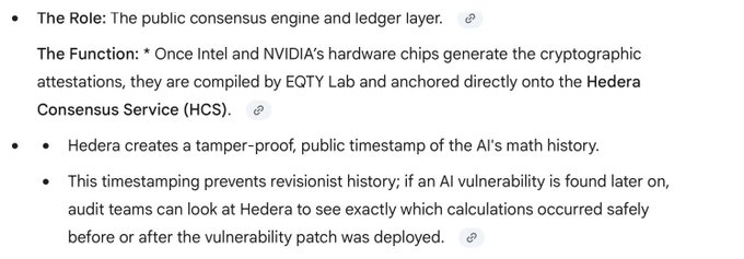 The image shows a screenshot of the post titled "The Role" with text that reads, "The public consent engine and ledger layer." It provides information about the role and its function by explaining that it allows for the creation of a tamper-proof public stamp of the history of the AIs' math.