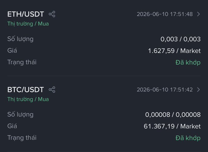 The image shows a screenshot of a phone or computer screen displaying a trading application with two different cryptocurrency symbols, one being ether, and another beingbtc, both shown in green against a black background. The display provides some information about these cryptocurrencies, including their current prices, and it is set to show the date "2026/06/10" at the bottom of the screen. This indicates that the user's trading activity or account balance may be affected by the specific time period captured within this screenshot.