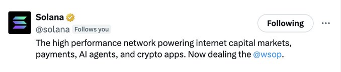 The image shows a social media post from Solana with an image of the Twitter logo below some text. The post appears to be about Bitcoin, as indicated by the hashtag #bitcoin used throughout the post. There are also mentions of payment methods like agents and crypto apps, as well as discussions about high-performance internet power and capital markets. The image caption at the bottom reads: "Common @solana intern W. Someone give this person a pay rise." The text in the image and the hashtag emphasize the social aspect of the Bitcoin discussion.