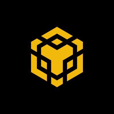 A stylized golden geometric icon, resembling the BNB Chain logo, displayed on a black background, symbolizing the bullish sentiment and community support expressed in the accompanying "GM #BNB" post.