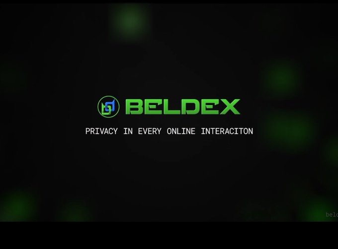 Logo for 'BELDEX' with the tagline 'PRIVACY IN EVERY ONLINE INTERACITON' displayed in green on a black background.