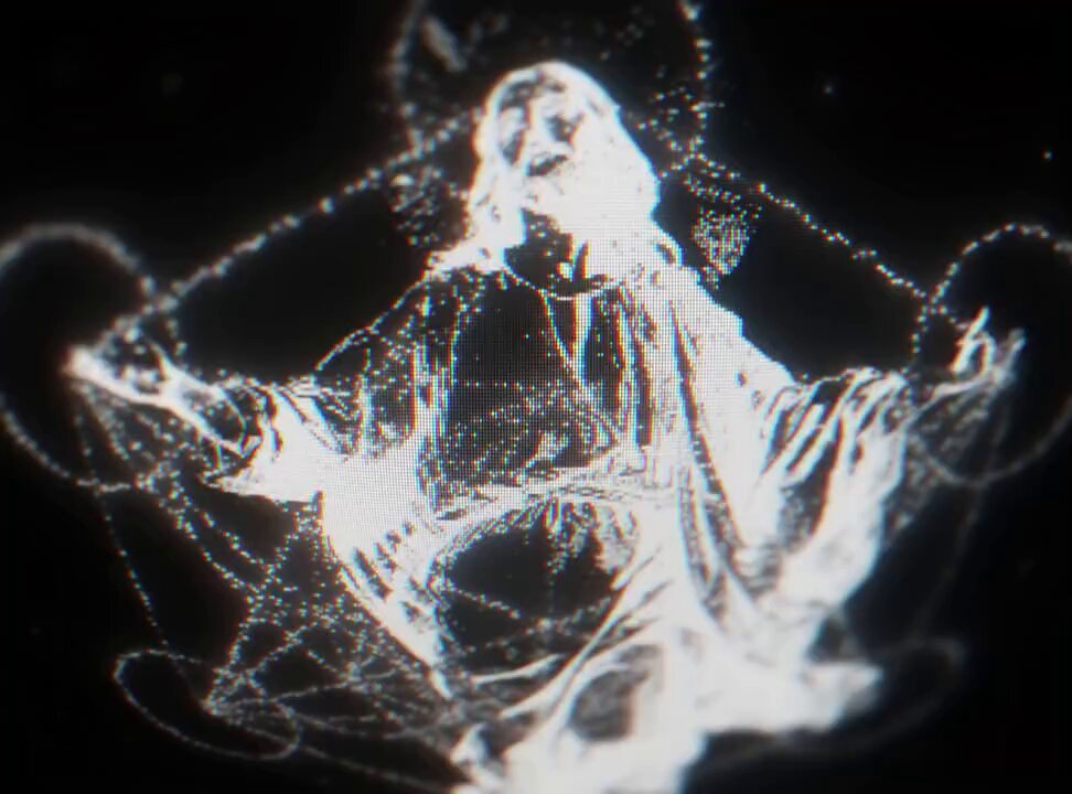 The image features a white, digital illustration of Jesus Christ with his arms raised up in a pose that suggests he is in prayer or meditation. The background of the image is black, which contrasts with the white figure of Jesus. The image also includes text that reads "100x or zero Hopefully the first one. Any @base or $vvv maxis stumbled upon $vvveity yet? one of the craziest ideas & websites I've ever seen: vvveity.com".