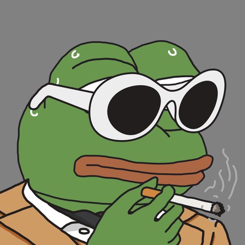 A green Pepe the Frog character wearing white sunglasses and an orange jacket smokes a cigarette, projecting a relaxed, nonchalant vibe that matches the post's "it is what it is" tone about missing Project Mars but staying hyped about Rolympians Phase 3 by @0xRobg.
