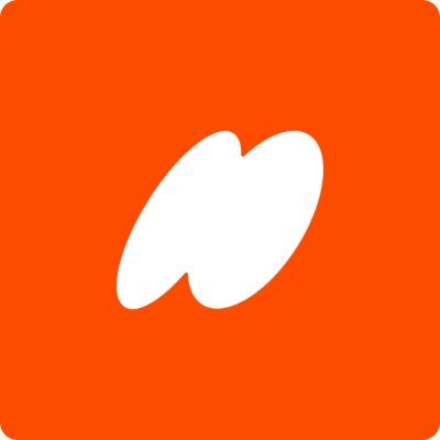 The orange and white logo for music platform JioSaavn.