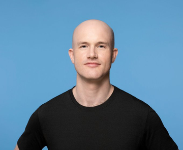 The image shows Brian Armstrong, CEO of Coinbase, a prominent figure in the cryptocurrency space. His statement, "1 BILLION PEOPLE WON'T JOIN OPEN FINANCE WITHOUT SELF-CUSTODY," highlights the importance of user control over their digital assets for broader adoption.