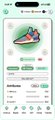 The image features a phone screen displaying an app interface with a colorful shoe design at the center of the screen, surrounded by various buttons and icons. The background color of the image is white, which contrasts nicely with the vibrant colors of the shoe. The text on the image reads "Stepn", "ShowTime", "Dodgers", "大谷翔平野手", "多谷翔平", and "大谷翔平成績(双子LV5)", indicating that the app is related to a sports shoe, possibly for tracking steps or other fitness-related activities. The image also includes a caption that reads "#Dodgers 大谷翔平野手", which further emphasizes the connection between the app and the sport of basketball.