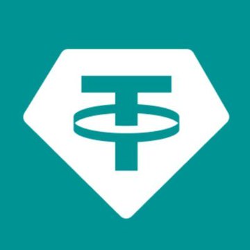 The image displays the Tether (₮) logo, the diamond-shaped emblem associated with the USDT issuer Tether. This branding is relevant as Tether has been expanding its physical gold reserves, recently adding 14 tons to reach a total holding valued at $18.8 billion (146+ tons) in Q2.
