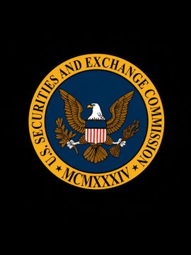 The image shows the official seal of the U.S. Securities and Exchange Commission (SEC), featuring a bald eagle with a shield, surrounded by the text "U.S. SECURITIES AND EXCHANGE COMMISSION" and the Roman numerals "MCMXXXIV" (1934, the year the SEC was established). The seal visually supports the post's message about the SEC taking proactive steps to regulate crypto through its Crypto Task Force, independent of congressional action like the CLARITY Act.