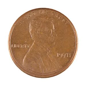 A close-up of a 1983 Lincoln penny showing the obverse side with the inscriptions 'LIBERTY', 'IN GOD WE TRUST', and the date '1983'.