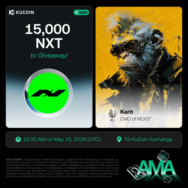 The image features a poster for an event called "NXT", which stands for "Next token exchange". It includes a picture of a monkey wearing sunglasses, suggesting that this event might be related to gaming or virtual reality experiences. The poster also mentions that there is a prize available and provides details about the event, such as the time it will take place (1:00 PM) and where it will be held (10:00 AM). Additionally, there are two links provided in the image for more information on the event.
