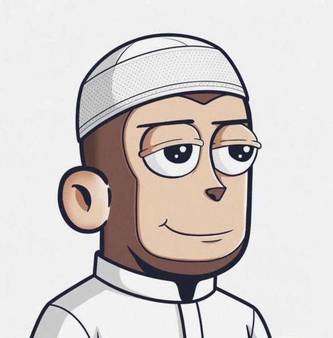 The image features a cartoon character, possibly a monkey or a boy, wearing a white hat and a white shirt. The character appears to be smiling, giving off a happy vibe. The caption of the image reads "Happy new week It's another week to stay position for diamond on @NomismaNetwork and also interact with ANIMA on @TheARCTERMINAL Which one are you bullish on most". This suggests that the cartoon character is promoting positivity, staying engaged in social media activities or interacting with others through a platform like Twitter.