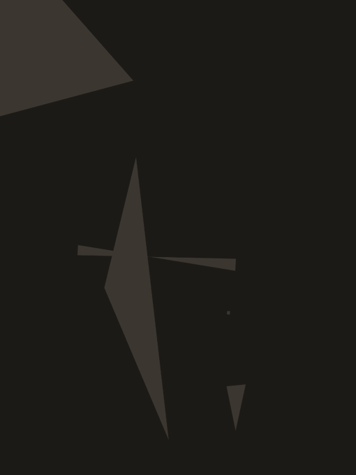 The image shows a minimalist abstract composition featuring a few subtle, dark geometric shapes—including a triangular form, a cross-like figure, and small fragments—against a black background. It appears to be a piece of generative or conceptual artwork, likely the "Primera 179" NFT referenced on OpenSea, with its stark, understated design evoking a sense of mystery and modern artistry.