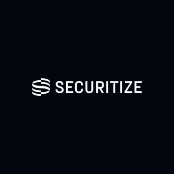 The image features a logo for a company called "Securitize" written in white letters against a black background. The text is centered and stands out clearly against the dark backdrop, making it easily readable. The logo also includes a stylized representation of a shield with a lion's head at its center, symbolizing protection or security. The caption below the logo reads "Just In: @Securitize LAUNCHES !!! @SOLANA". This suggests that the company is launching a new tokenization service and has already secured funding from New York MeLLON as part of their plans to expand their operations.