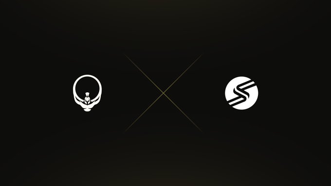 The image displays a collaboration graphic featuring the Titan logo (depicting a stylized figure within a circular emblem) on the left and the Rango Exchange logo (a stylized "R" within a circle) on the right, separated by an "X" symbol on a black background—visually representing the integration between the two platforms.