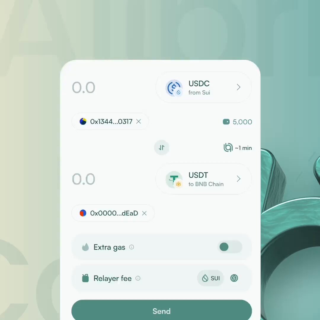 The image shows a phone screen displaying an app called "USDC" that allows users to send money through Bitcoin Cash transactions. The app has a green background, white text, and a blue button with a red circle around it. The app also provides information about the transaction speed and the user's location on the map.