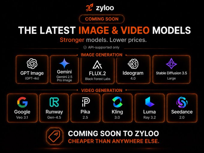 "The latest image & video models"