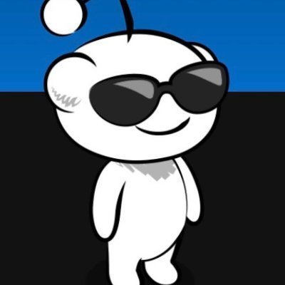 A cartoon illustration of a white character wearing black sunglasses against a blue and black background.