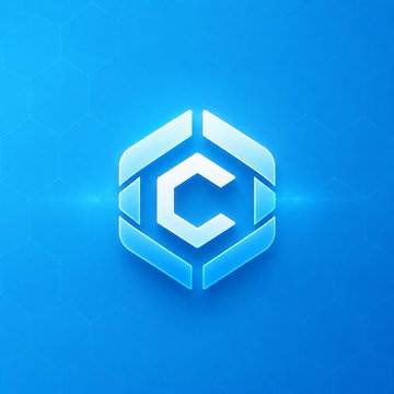 The image features a logo for Cronos, which consists of a hexagon with a white "C" inside. The logo is set against a blue background that appears to be a computer screen or a website design element. Below the logo, there's text that reads "New Cronos logo: Doesn'T say Cronos Doesn'T have a C Looks like 20 other logos I spent 2 minutes making alternatives. Not claiming they'r amazing... But at least they have a C and don't require a 10-minute explanation to understand what chain they belong to."