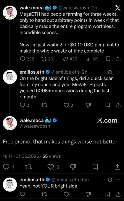 The image shows a Twitter account that has been reposted multiple times, with each repost accompanied by a caption. The first caption reads "WaleMoca @ emiioseth @ emiologseth # crypto", while the second caption is about a meme or joke related to the original post. The third caption also mentions the hashtag # crypto and the time of 18:17, which could be interpreted as the time when the account was first reposted. Overall, it seems that the account has gained popularity due to its humorous content and relatable memes.