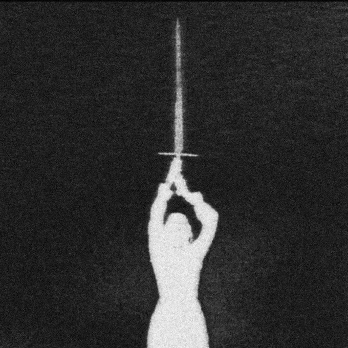 A silhouetted figure raises a glowing sword towards the sky, symbolizing "hope" in the accompanying post.