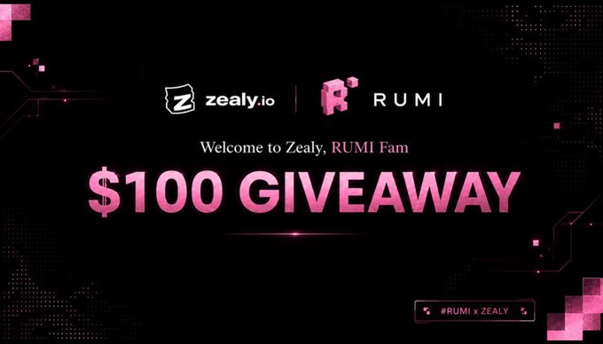 The image features a promotional banner that reads "Welcome to Zeyal.Zoey.Zoey.Zoey.Zoey.Zoey.Zoey.Zoey". Below this, there's a text box stating "100 Giveaway", and a price of $100 is written for the giveaway. The image also shows a pink background with pink squares on it, creating an aesthetically pleasing design that complements the branding.