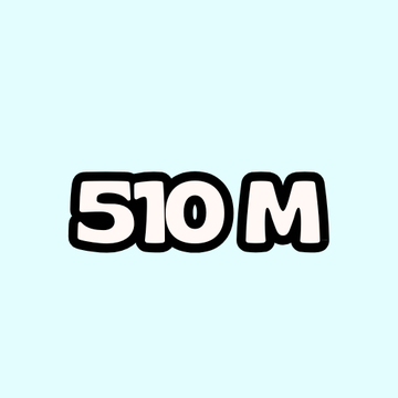 A simple cartoon-style graphic with bold black text reading 'S10M' on a light teal background.