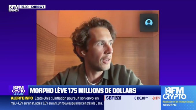 "Since yesterday, dozens of messages - including from @TheBigWhale_ clients asking the same thing: what is Morpho, and why does this fundraise matter? I talked about it this afternoon on TV @BfmCrypto. Here is the short version. Morpho is a lending and borrowing protocol. Not". Focus on what is in the image and how it relates to the post.