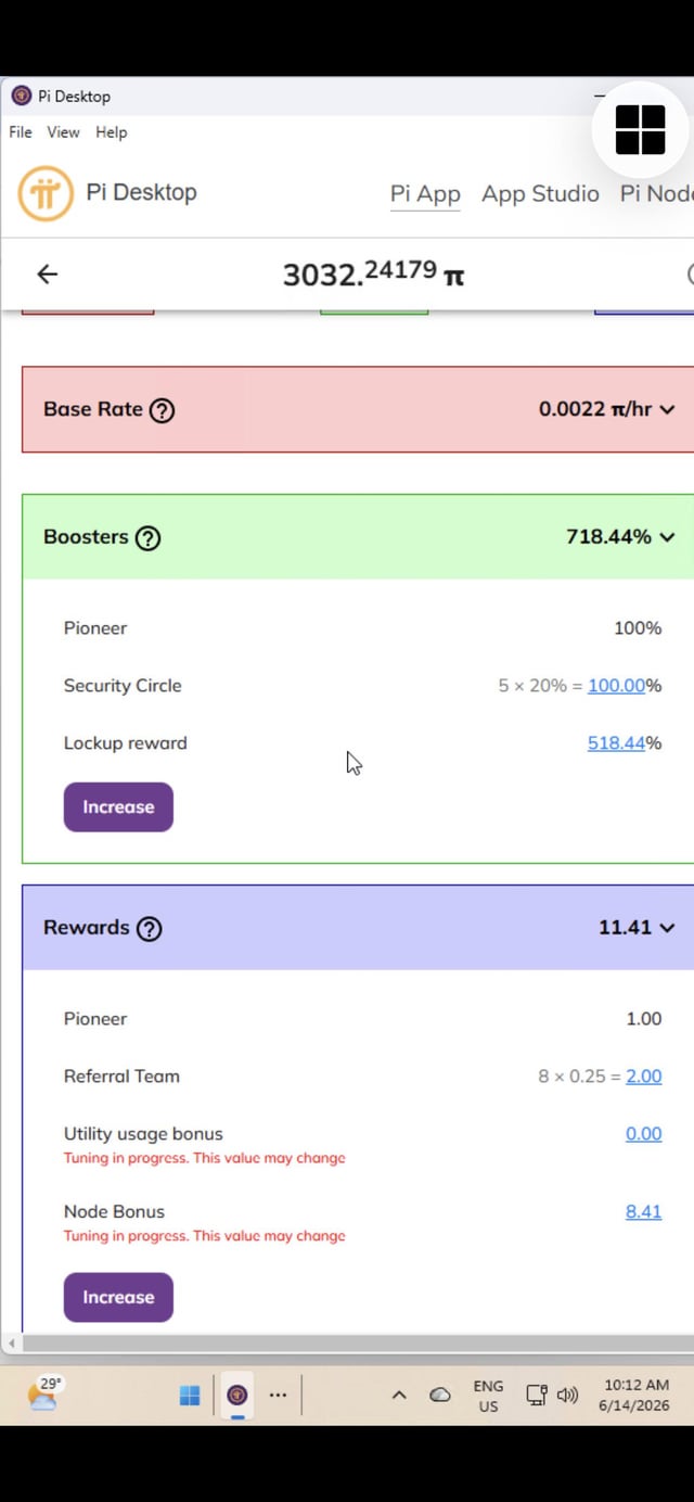 The image displays an electronic device such as a cell phone or computer monitor showing the Pi Node application in progress for increasing the node bonus by February 20, 2047 based on a screen shot. The time shown on the device indicates that there has been no updates made since the screenshot was taken. This implies that the Pi Node might not be up-to-date with current developments and could potentially offer fewer benefits than anticipated during the specific time frame represented in the image.