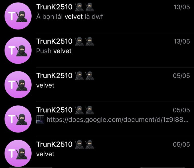The image shows a black background with a list of five purple circles containing text about different products or services. The first circle has the word "TrunkK2510" written on it, followed by three more circles that contain descriptions of various items such as "velvet", "pushing", and "lowcap". The last two circles have the words "profits" and "velvet" written on them. The text in these circles suggests that there is a market where people are buying and selling products or services, with some items being more popular than others.
