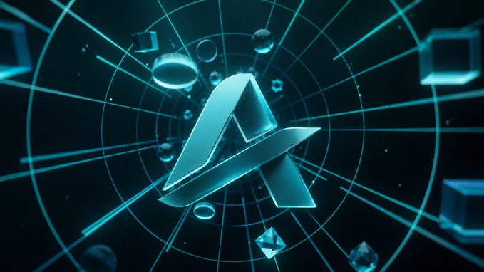 The focus of this image is a logo for Bitcoin Cash (BTCCash) that features an "A" surrounded by blue circles and lines. The letters are floating in space, creating a futuristic and abstract design. The caption below the image reads, "Focus on what is in the image and how it relates to the post." This suggests that the image may be related to Bitcoin Cash or cryptocurrency, as indicated by the logo's design elements.