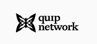 The image features a logo for Quip Network that includes a black butterfly design with white wings. The text "quip network" is written below the butterfly design, indicating the company's name or brand. The image also contains some text that reads "good morning legends Quantum computing is powerful. Access shouldn't be complicated." This message emphasizes the importance of making quantum computing accessible and user-friendly for everyone.