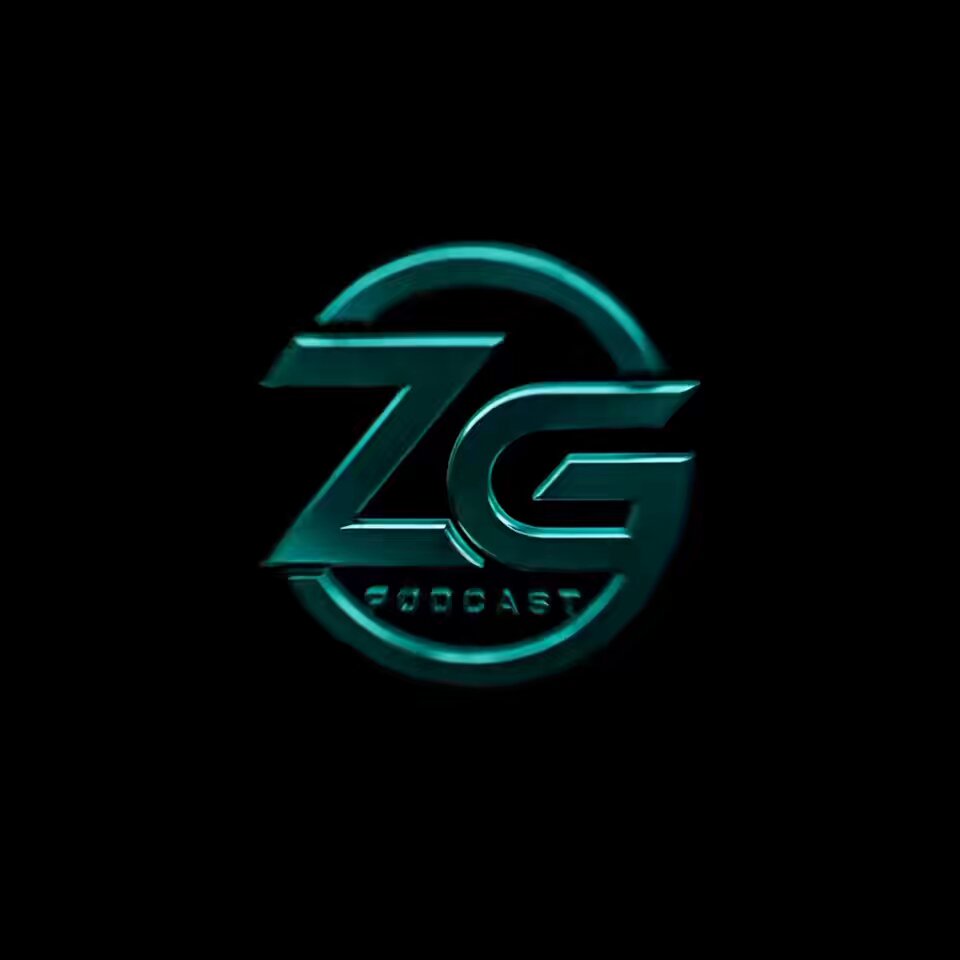 The image features a logo with the letters "Z" and "G" arranged in a circle against a black background. The logo also includes the words "ZEBEC GLOBAL PODCAST" written below it, indicating that this is an audio podcast created by the Zebec Global movement. The post mentions that the podcast is currently loading on YouTube, which suggests that it's being played or viewed online.