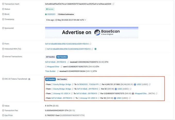 The image shows an online marketplace, specifically eBay auction items for Bitcoin Cash. In this case, there are three eBay auction items being listed under the category of "Bitcoin Cash". The auction price of one item stands at $5.4M while another item is listed with a reserve value of $4.2M. The post includes details about an attempt to steal Bitcoins and launder them using Bitcoin Cash, stating that the hacker managed to transfer over $4.2M worth of Bitcoins through eBay transactions.