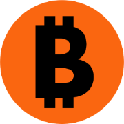The image shows the Bitcoin (BTC) logo—a black stylized "₿" symbol on an orange circular background. It relates to the post by representing the Bitcoin holdings central to Strategy's ($MSTR) financial strategy, which Galaxy and JPMorgan are debating regarding whether the company can generate cash income without selling its BTC or diluting shareholders.