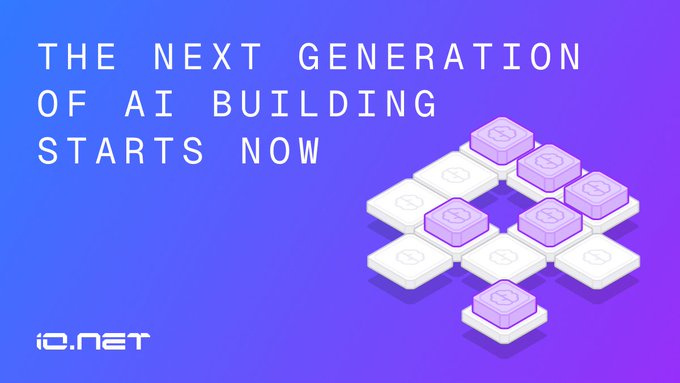 The image displays a graphic representation of a square-shaped, interconnected structure made up of smaller square blocks or cubes. These blocks are all connected together, forming a larger shape. The background features the text "THE NEXT GENERATION OF AI BUILDING Starts Now". This message suggests that the building process is about to begin and emphasizes the significance of artificial intelligence in modern development.