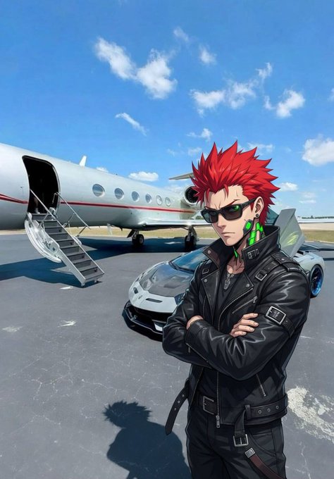 The captivating feature of @wallchain lies in its ability to transform how creators interact with content, by allowing them to ask more relevant questions that can lead to a richer and more engaging experience for both the creator and the audience. In this case, the image features a man posing next to an airplane on the tarmac, wearing sunglasses and a leather jacket. The caption reads "The captivating feature of @wallchain lies in its ability to transform how creators interact with content." This implies that the post is promoting the idea of using @wallchain as a tool for enhancing the value of the content creator's work by encouraging them to ask more meaningful questions about their audience and how they can better engage with them.