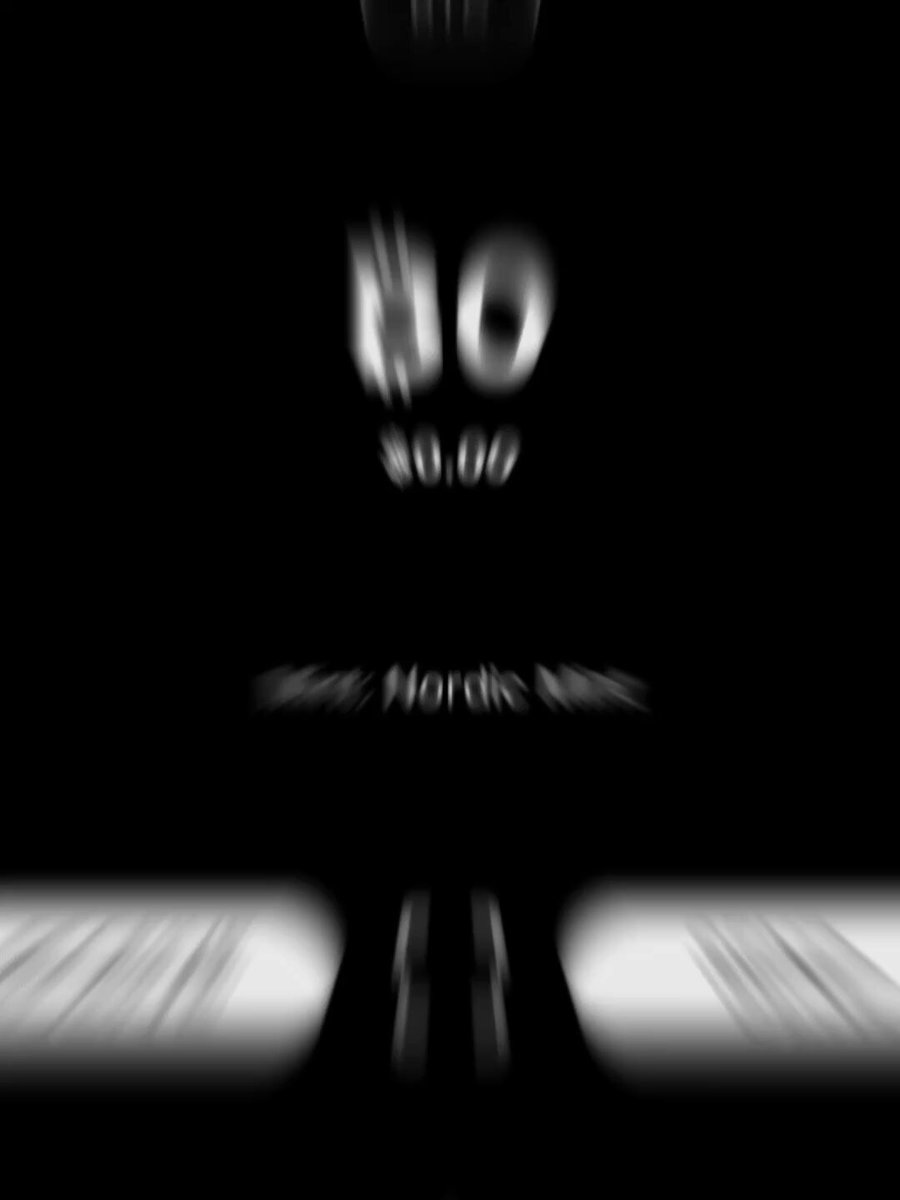 The image features a black background with white text that reads "NO" followed by numbers, which are likely the code for a cryptocurrency wallet or an address. The text is slightly blurry, giving it a dreamy appearance. The main focus of the image is on this text and its relationship to the post.