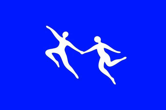 Two white silhouettes leap and hold hands against a vivid blue background, suggesting partnership or collaboration. The image complements the message that anyone can launch tokens through Entropy, linking to **ennntropy.com/launch**.