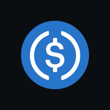 A blue circular USDC-style dollar icon appears on a black background, representing the USDC stablecoin. It accompanies the report that Circle minted 1.5 billion USDC on Solana in the past 24 hours.